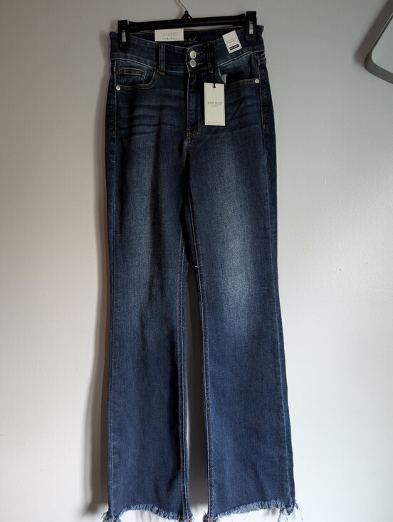 Judy Blue Denim - Judy Blue Dark Blue High-Rise Flare Jeans